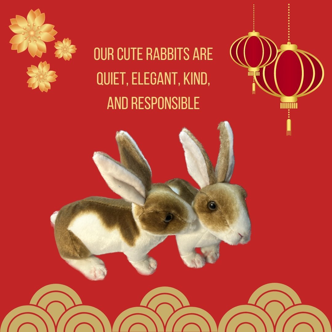 Chinese Year of the Rabbit Bib and Beanie set - FoxE Baby