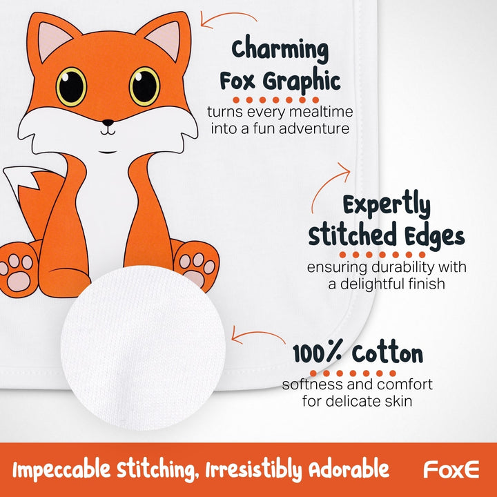 Fox bib / drool cloth - FoxE Baby