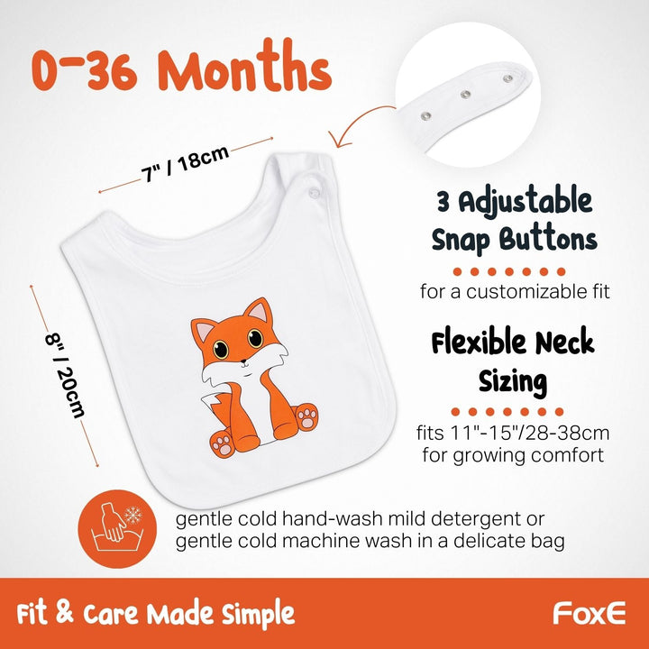 Fox bib / drool cloth - FoxE Baby